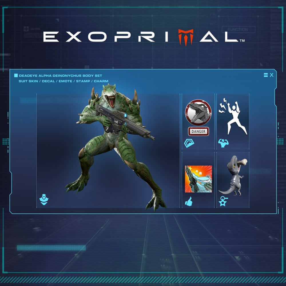 Exoprimal - Conjunto Deadeye Alpha Deinonychus Body