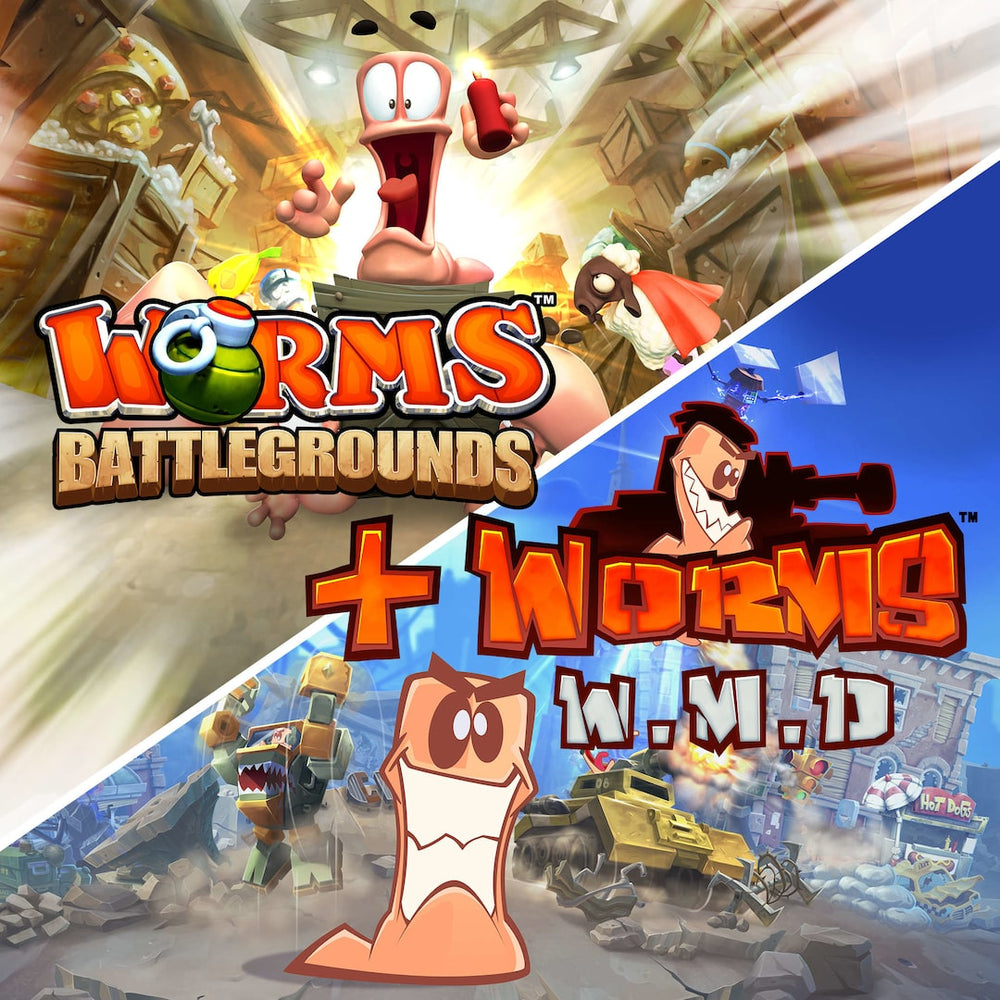 Worms Battlegrounds + Worms W.M.D (PSN BR)