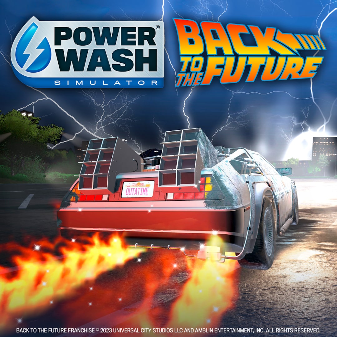 Pacote Especial De Volta para o Futuro de PowerWash Simulator