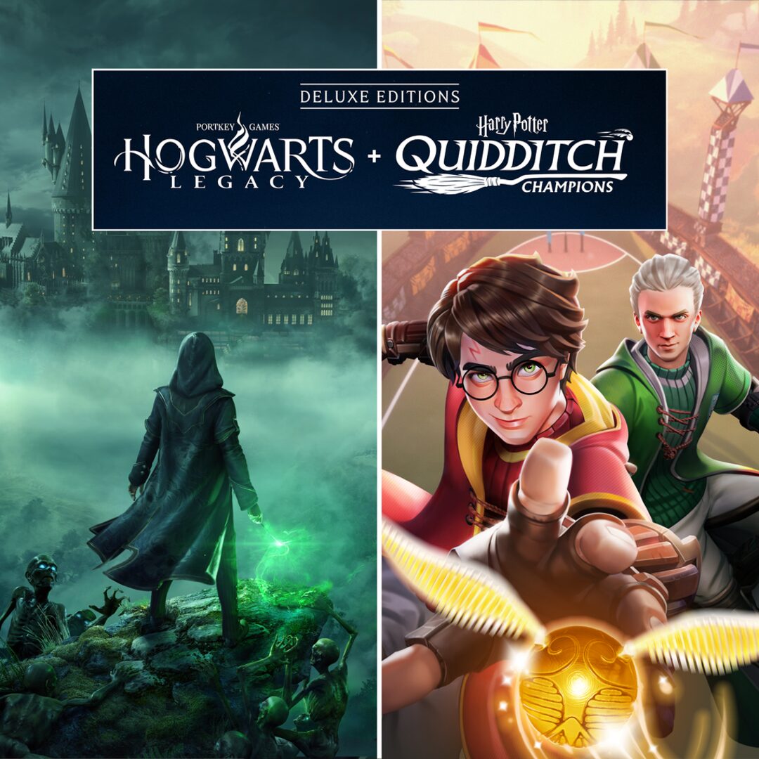 Hogwarts Legacy + Harry Potter: Quidditch Champions - Pacote das Edições Deluxe