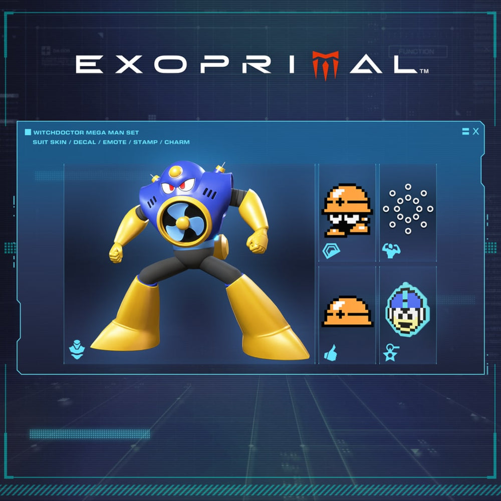 Exoprimal - Conjunto Witchdoctor Mega Man