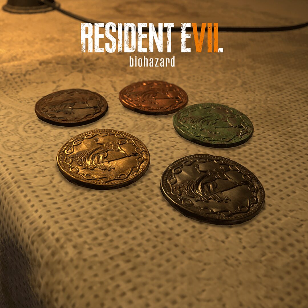 RESIDENT EVIL 7 - Liberar conjunto de 5 moedas e modo Hospício
