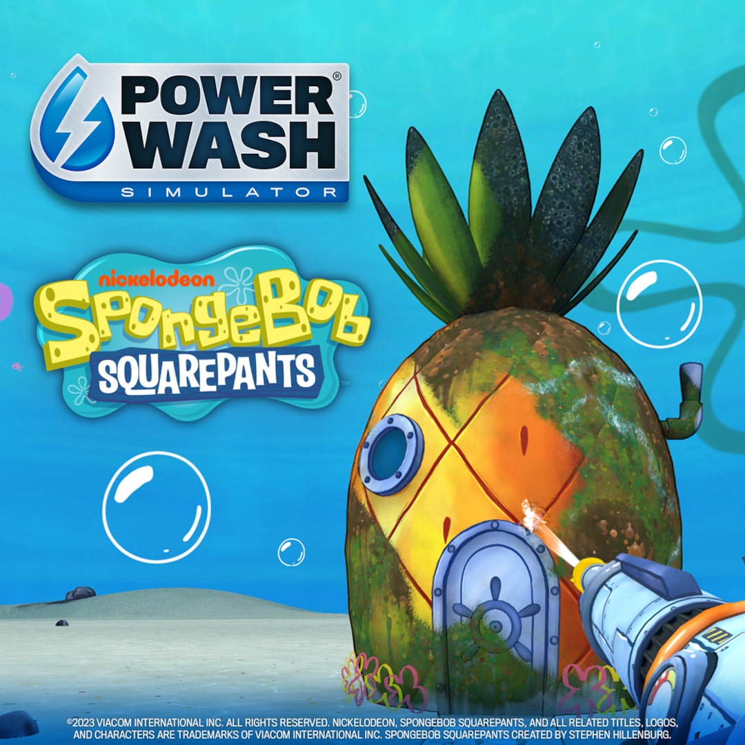 PowerWash Simulator Bob Esponja Calça Quadrada Pacote Especial