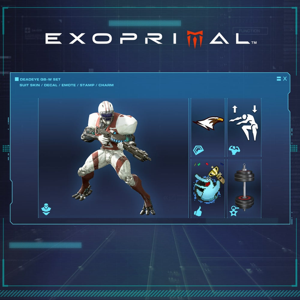Exoprimal - Conjunto QB-W para Deadeye