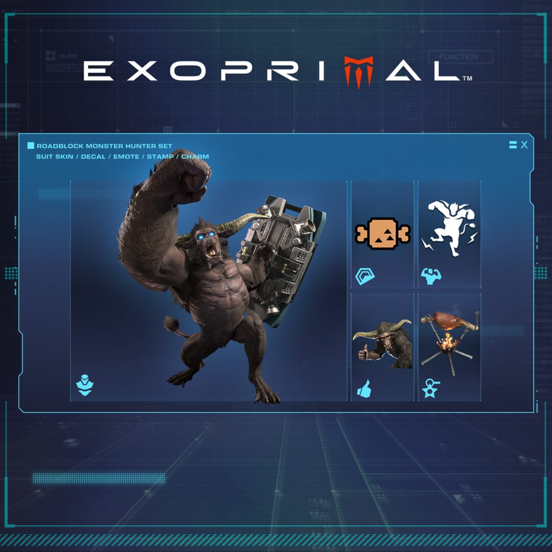 Exoprimal - Conjunto Monster Hunter Muralha