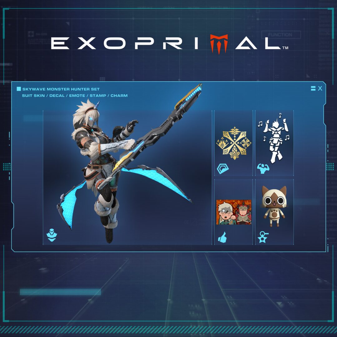 Exoprimal - Conjunto Monster Hunter Bruma