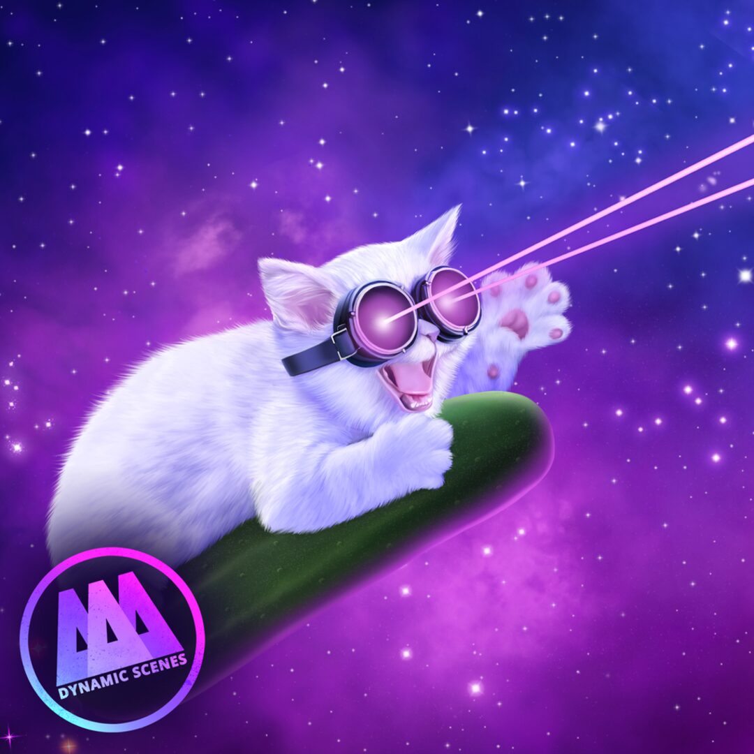 AAA Dynamic Scenes - Cucumber Laser Cats Dynamic Scene