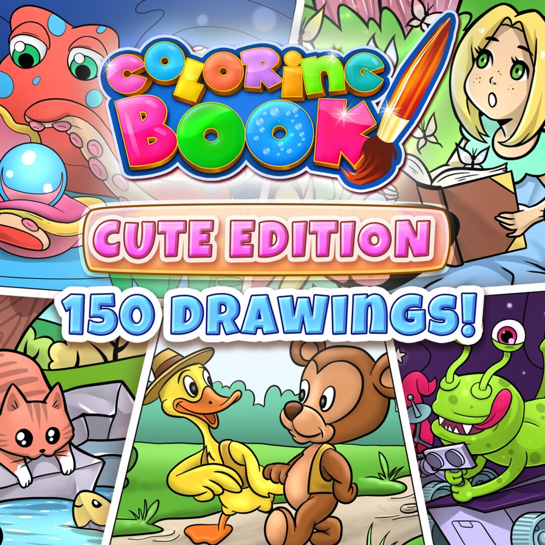 Coloring Book: Cute Edition - 150 drawings
