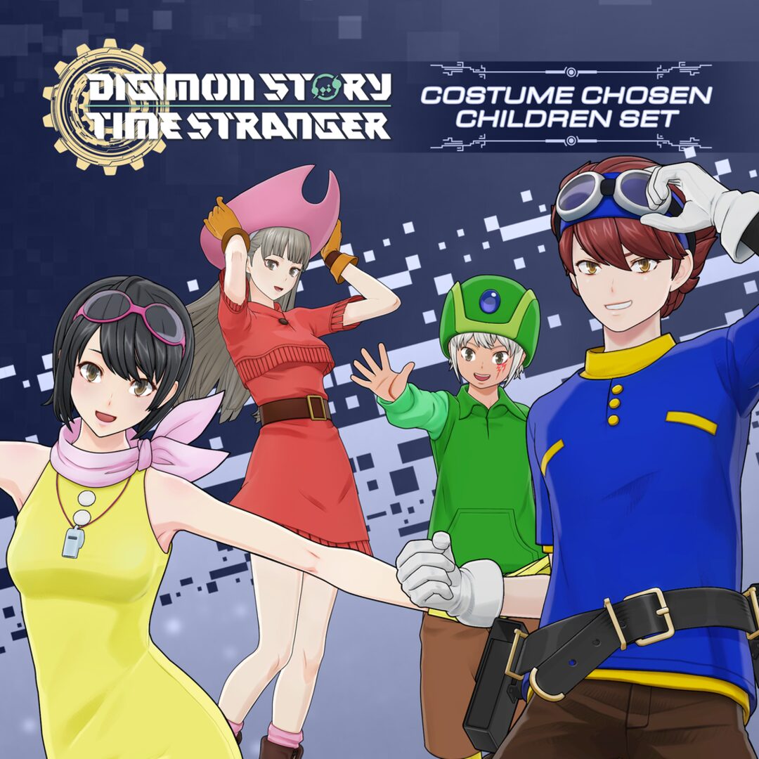 Conjunto de Trajes dos Digiescolhidos para Digimon Story Time Stranger