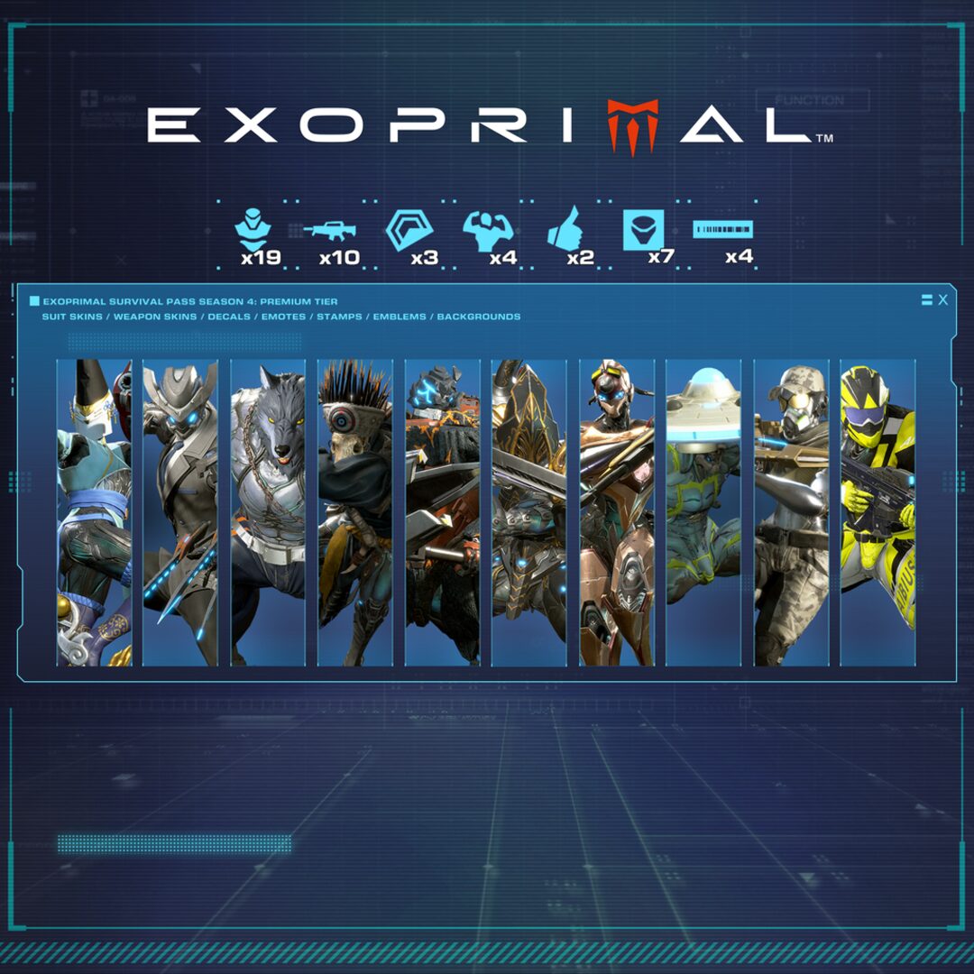 Exoprimal - 4ª Temporada do Passe de Sobrevivência Exoprimal: Série Premium