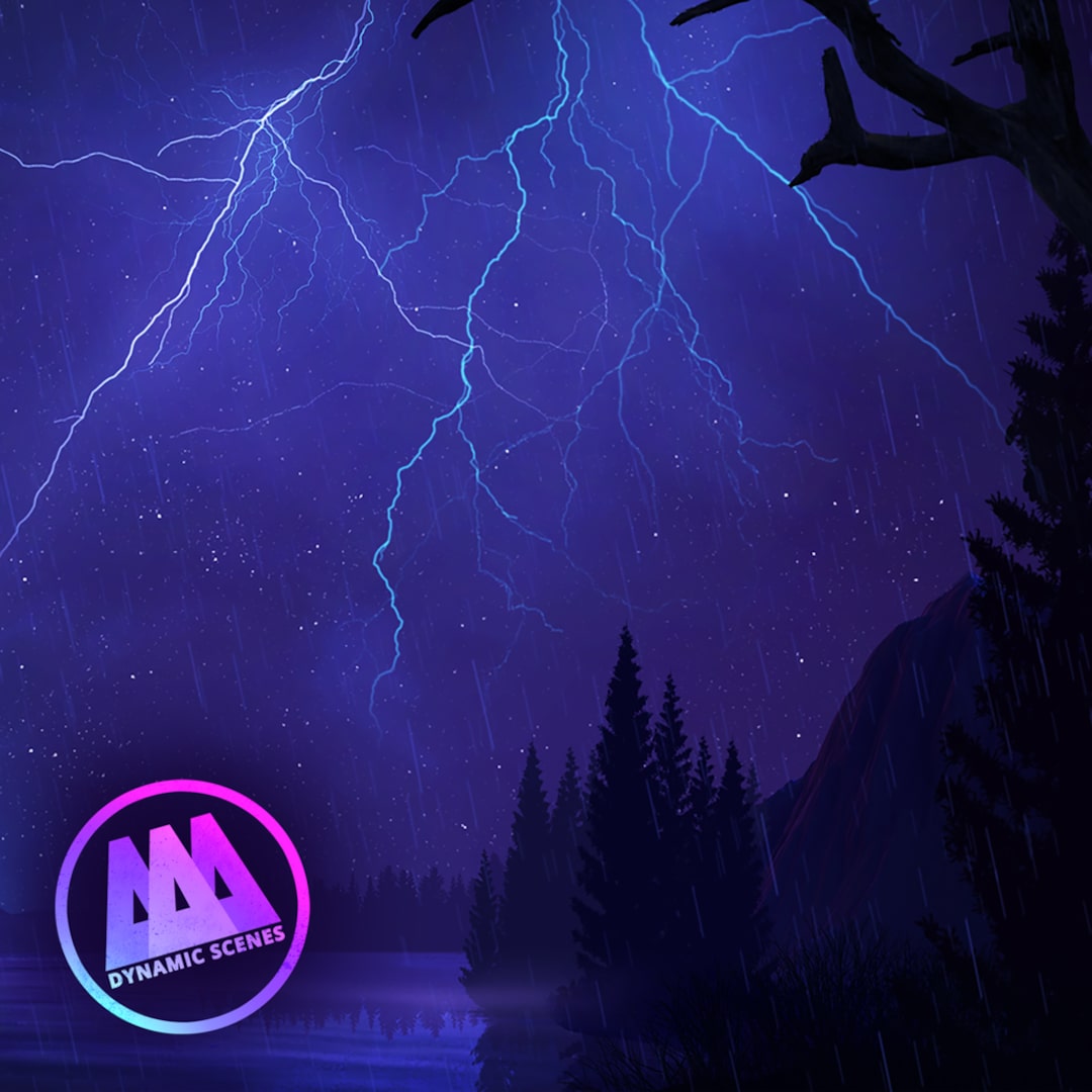 AAA Dynamic Scenes - Lightning Night Sky Dynamic Scene