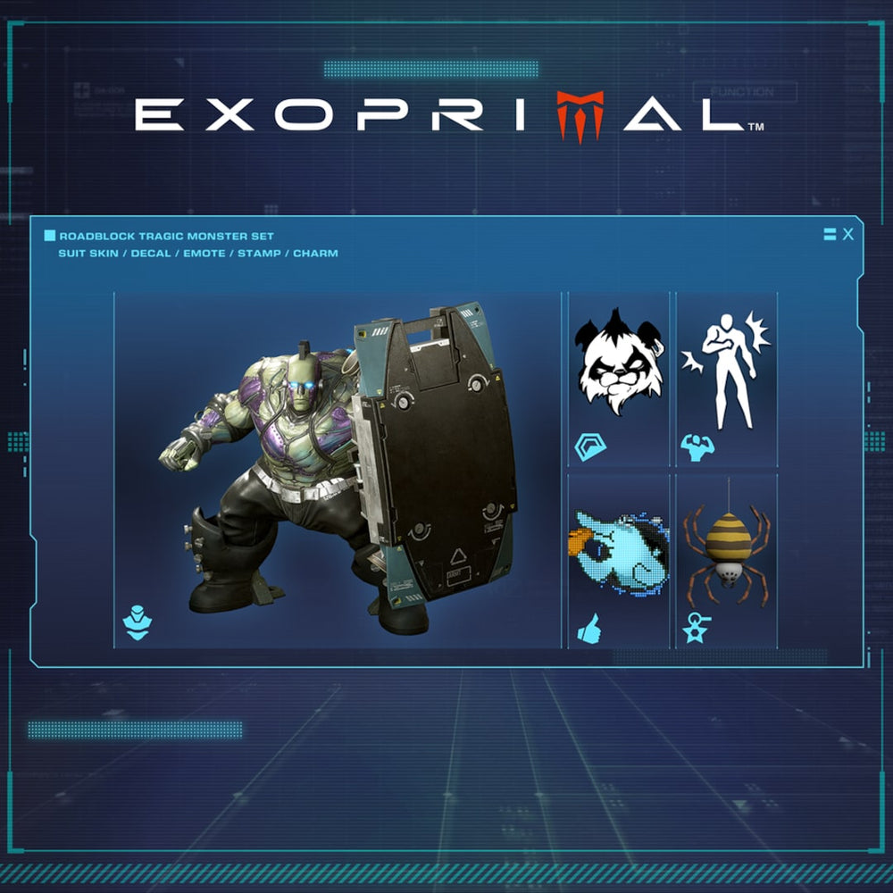Exoprimal - Conjunto Tragic Monster para Roadblock