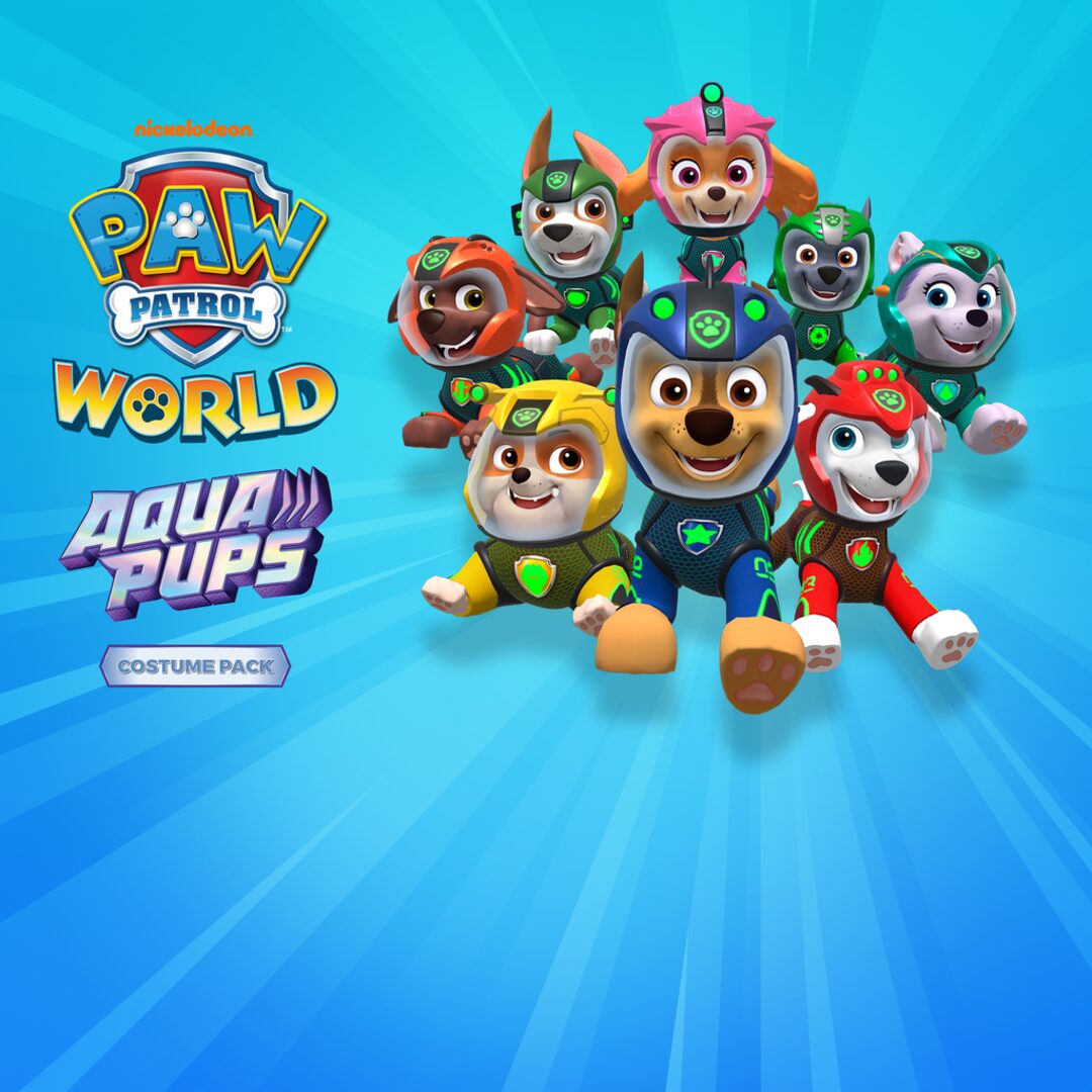 Mundo da PAW Patrol Patrulha Canina - Aqua Pups - Pacote de roupas