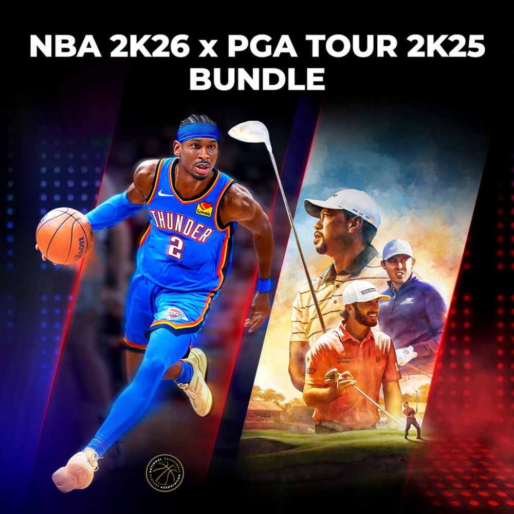 Pacote NBA 2K26 x PGA TOUR 2K25