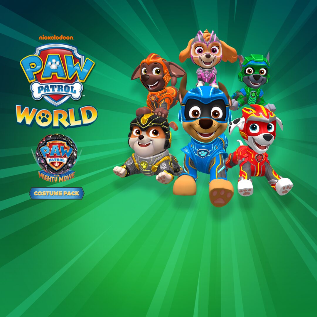 Mundo da PAW Patrol Patrulha Canina - The Mighty Movie - Pacote de roupas