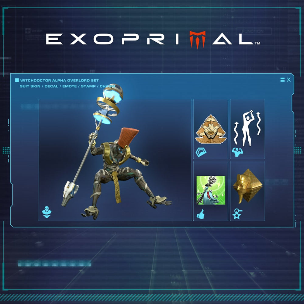 Exoprimal - Conjunto Witchdoctor Alpha Overlord