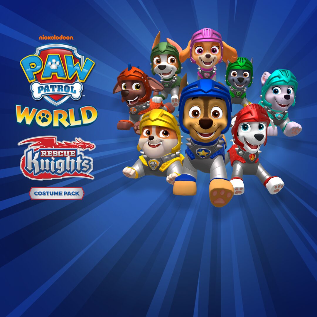 Mundo da PAW Patrol Patrulha Canina - Rescue Knights - Pacote de roupas