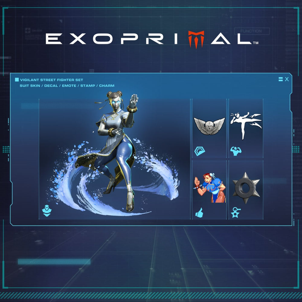Exoprimal - Conjunto Vigilante Street Fighter