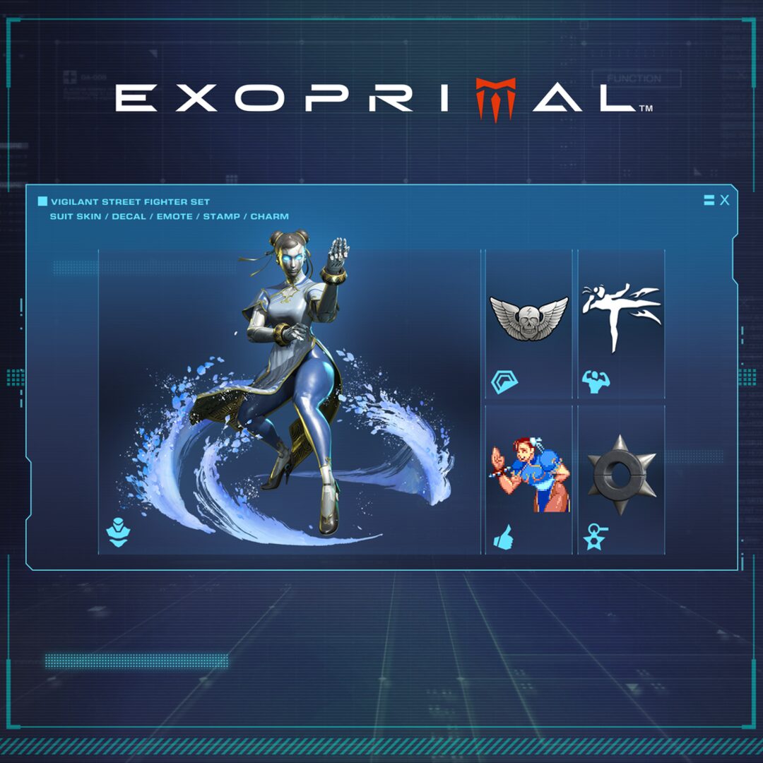 Exoprimal - Conjunto Street Fighter Vigilante