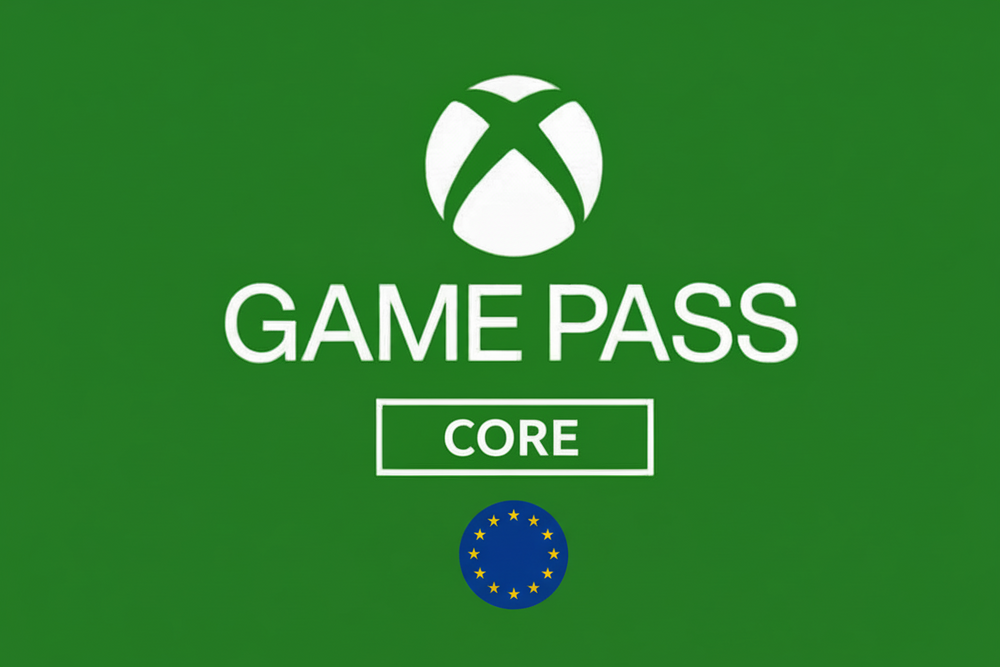 XBOX GAMEPASS CORE/ESSENTIAL EUROPA - Falas Store – Jogos Digitais em Angola
