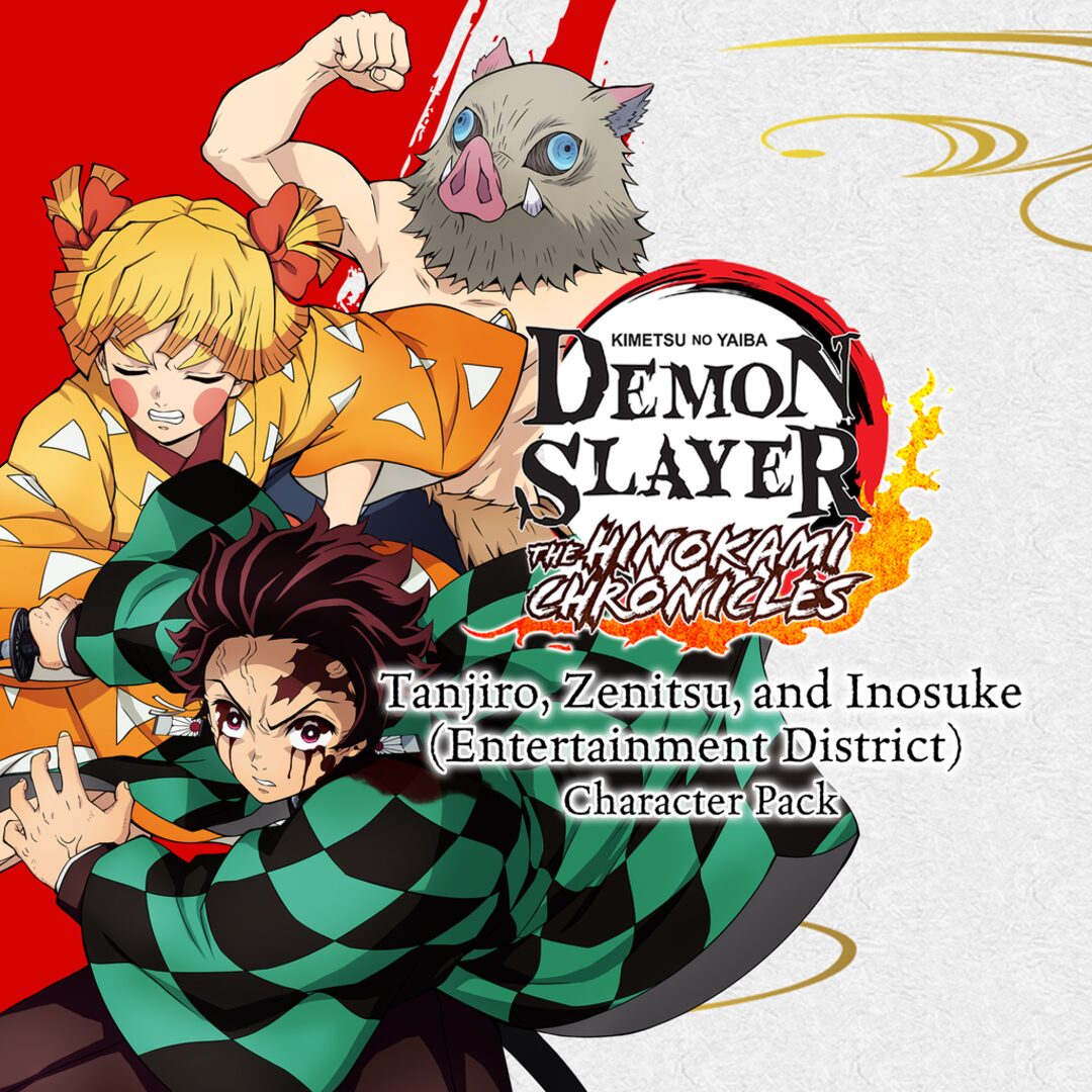 Pacote de Personagens Tanjiro, Zenitsu e Inosuke (Entertainment District) PS4&PS5