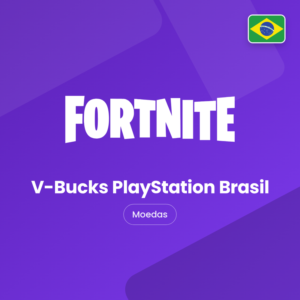 V-Bucks PlayStation Brasil · Moedas · capa Falas