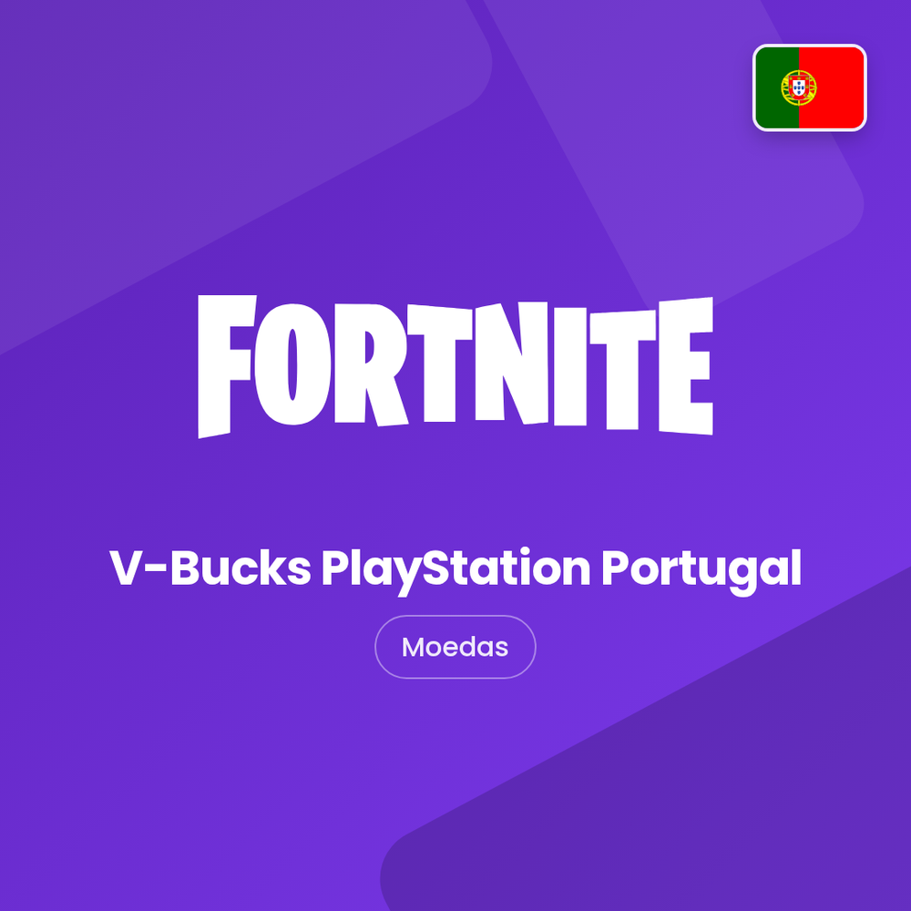 V-Bucks PlayStation Portugal · Moedas · capa Falas